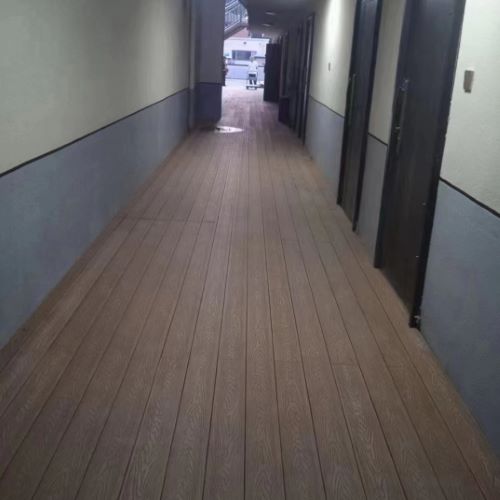 杭州室外木塑过道制作案例
